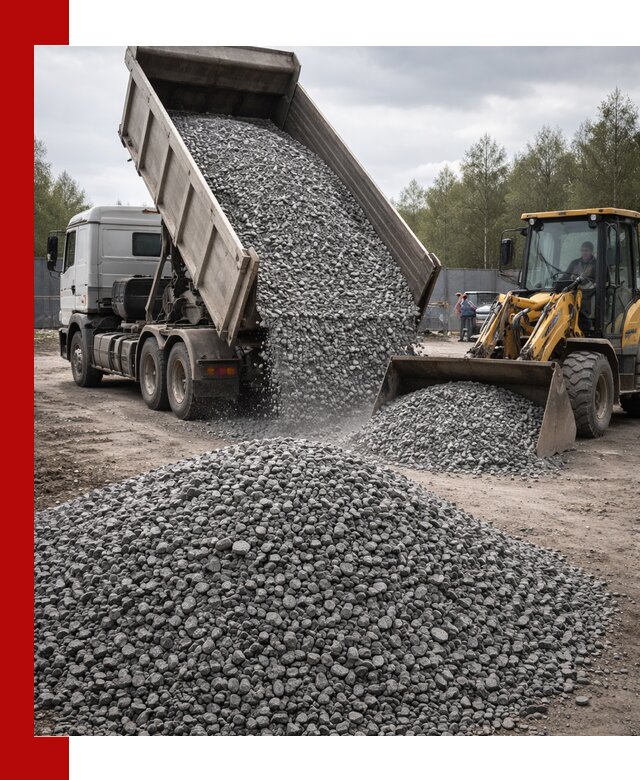 Доставка и продажа щебня гранитного в Благовещенске