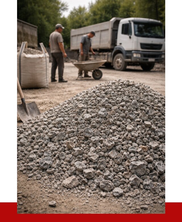 Гранитный щебень фракция 20-40 в Благовещенске от 3250 руб. ПРОНЕРУДБгн