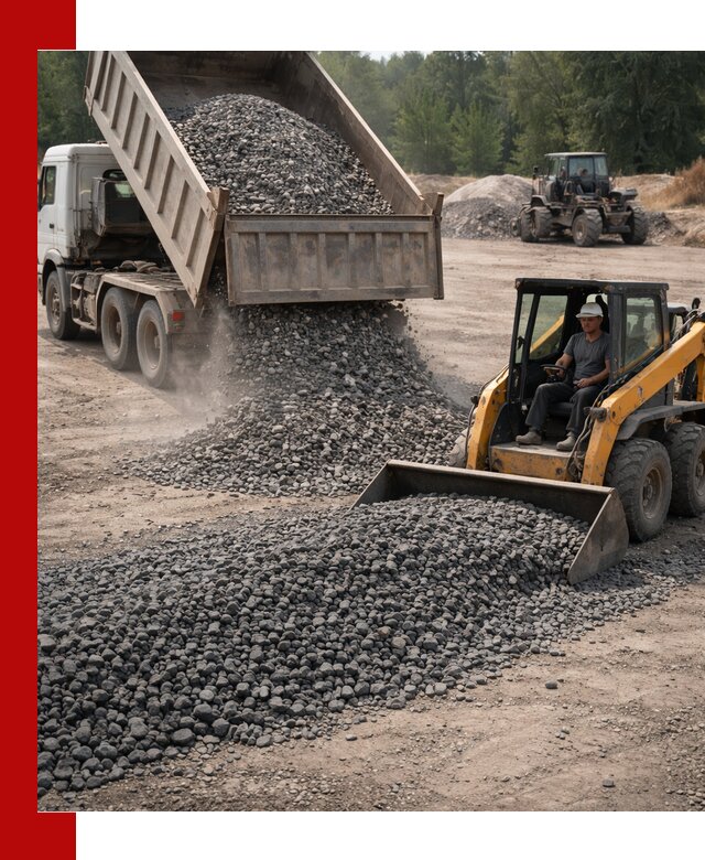 Гранитный щебень фракция 40-70 с доставкой в Благовещенске