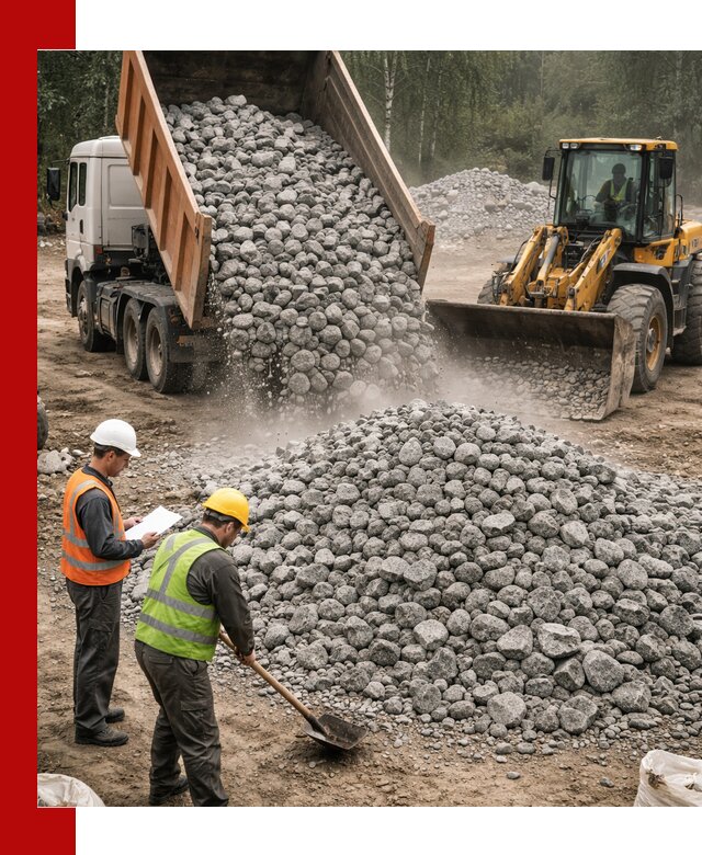 Гранитный щебень фракция 70-150 доставка в Благовещенске