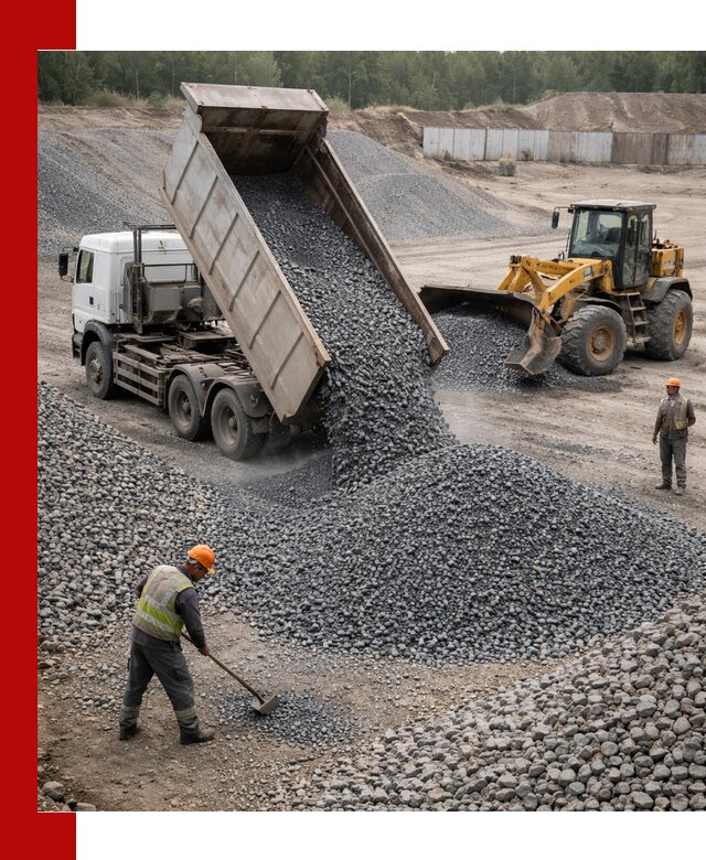 Щебень габбро-диабаз фр. 5-20 с доставкой в Благовещенске