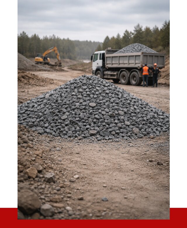 Щебень габбро диабаз фракция 40-70 в Благовещенске от 2235 р-ПРОНЕРУДБгн