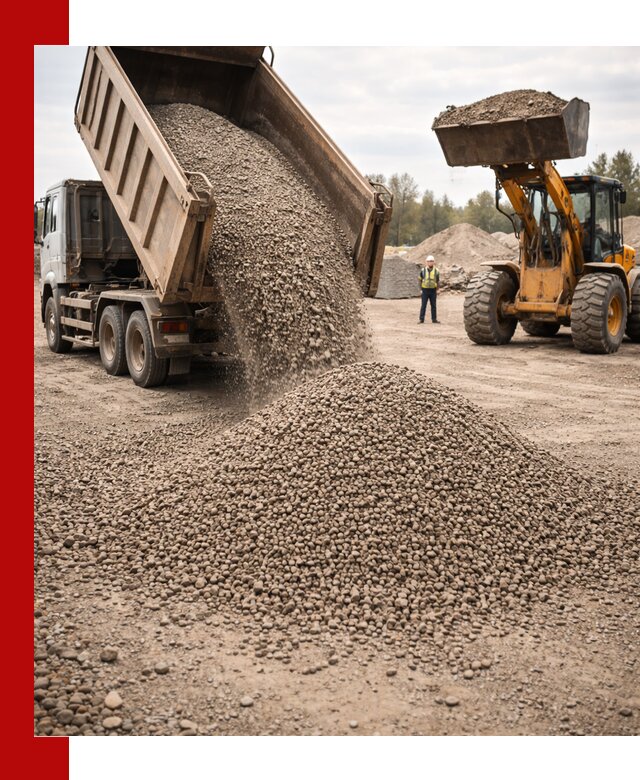 Гравийный щебень фракция 3–10 с доставкой в Благовещенске