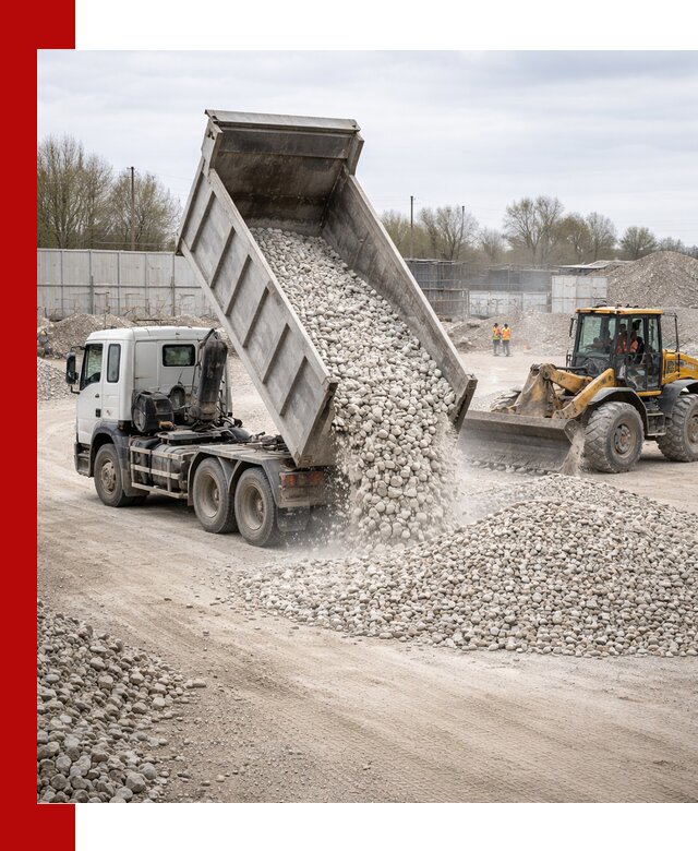 Доставка и продажа известнякового щебня в Благовещенске