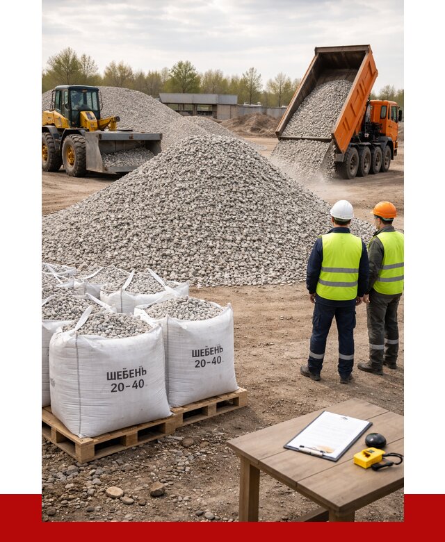 Известняковый щебень 20-40 в Благовещенске от 2133 р. ПРОНЕРУДБгн