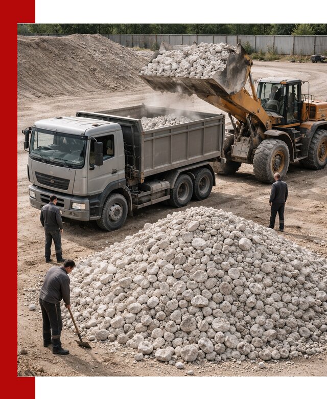 Известняковый щебень фракция 70–150 с доставкой в Благовещенске