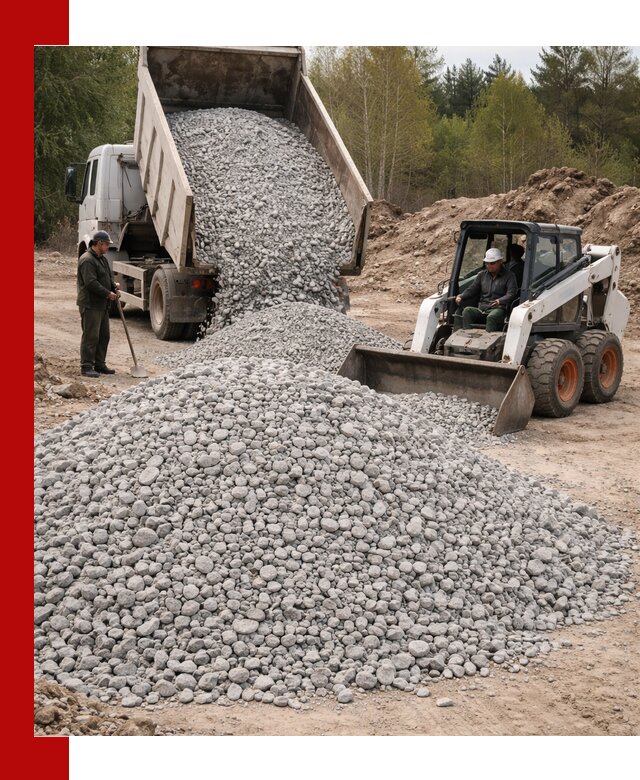 Доставка доломитового щебня в Благовещенске напрямую от карьера