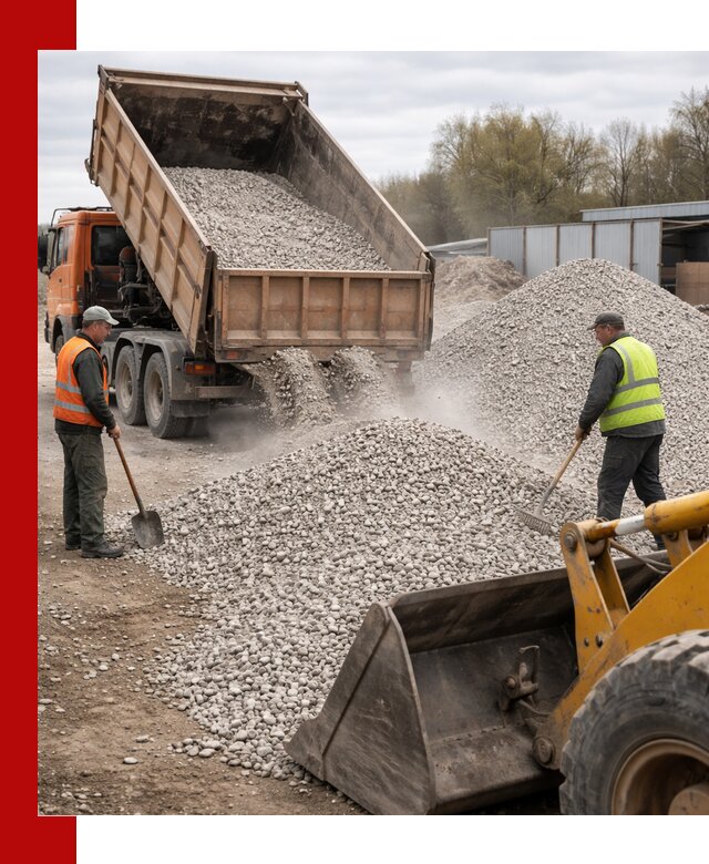 Доломитовый щебень фракции 5-20 с доставкой в Благовещенске