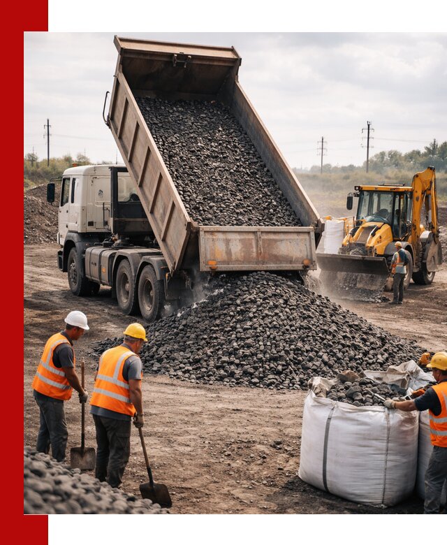 Шлаковый щебень фракция 40-70 с доставкой в Благовещенске