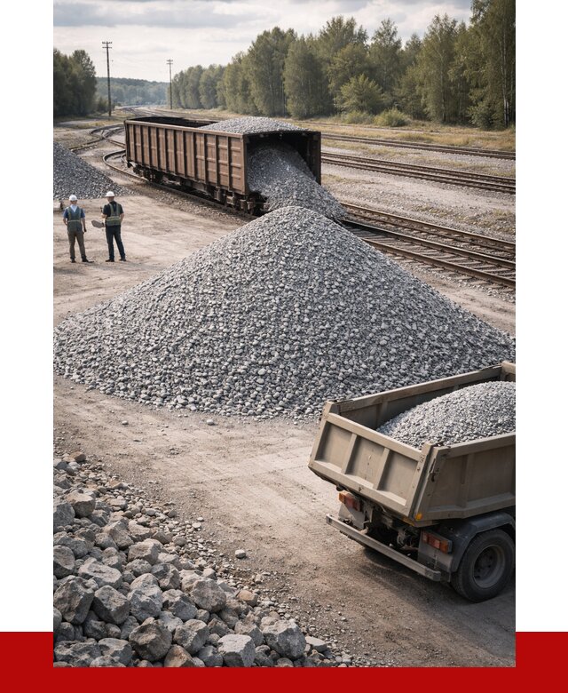 Железнодорожный щебень 20-60 в Благовещенске от 1727 р. | ПРОНЕРУДБгн