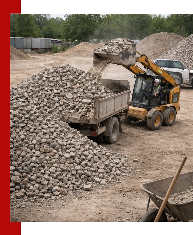Доставка вторичного щебня в Благовещенске для строительных работ