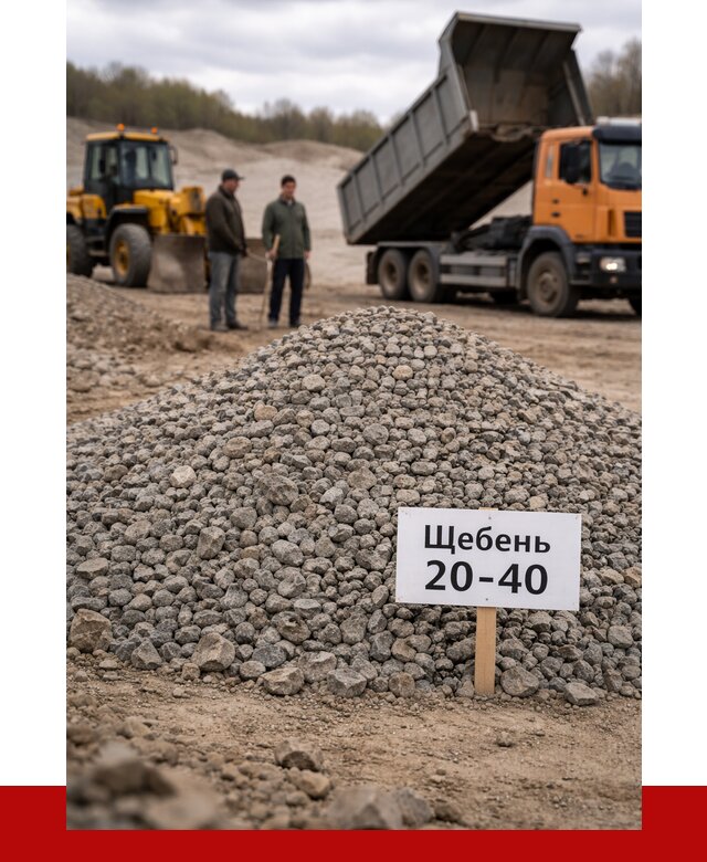 Бетонный щебень фракция 20-40 в Благовещенске от 2488 р. | ПРОНЕРУДБгн