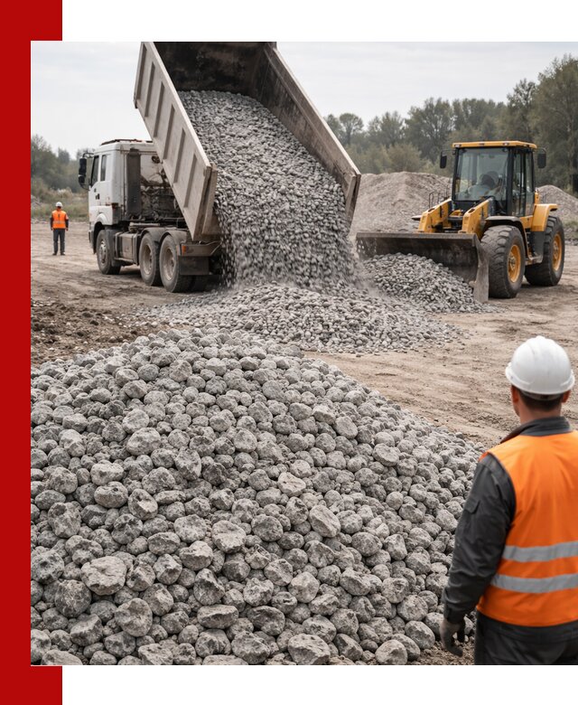 Доставка бетонного щебня фракции 20-40 в Благовещенске