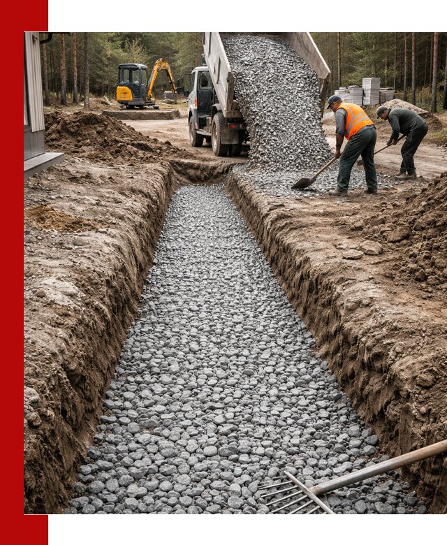 Щебень для дренажа с доставкой в Благовещенске высокого качества