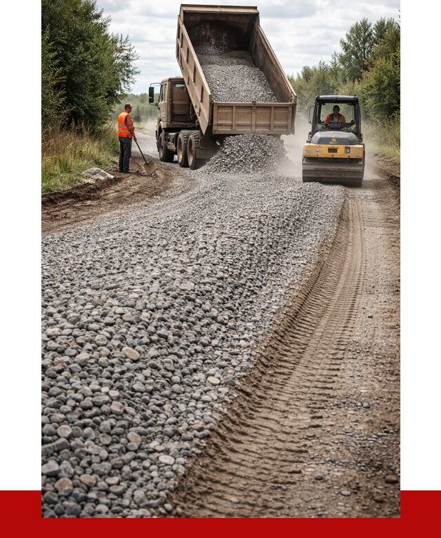 Щебень для отсыпки дороги в Благовещенске от 2742 р. ПРОНЕРУДБгн