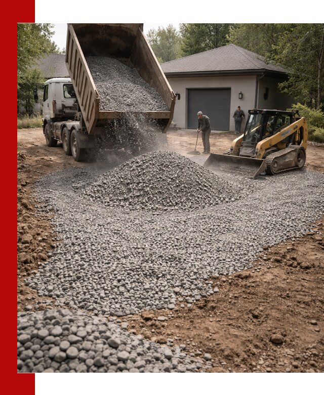 Щебень для парковки в Благовещенске: доставка и укладка качественного материала