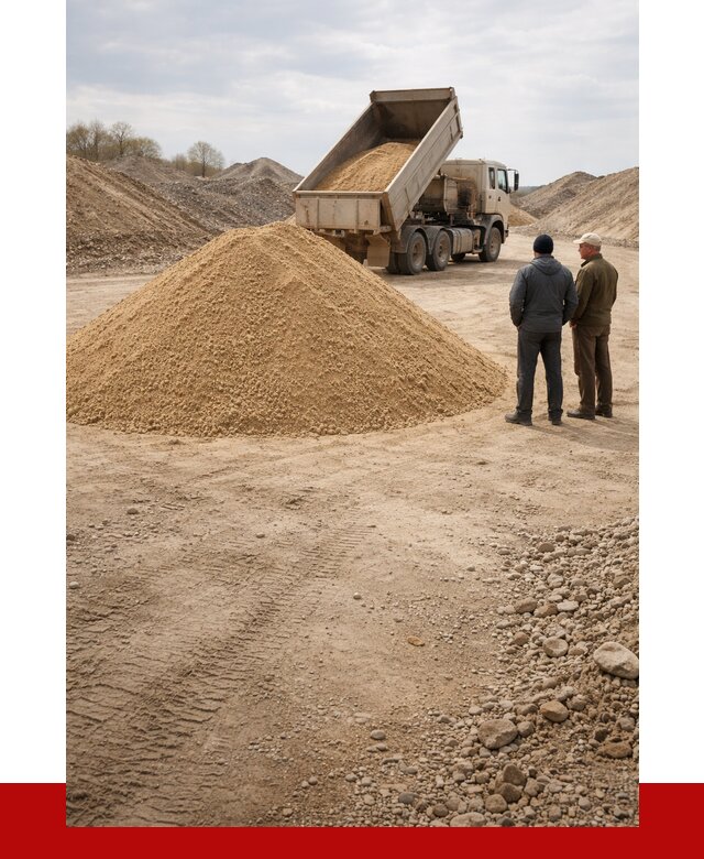 Карьерный песок крупнозернистый в Благовещенске от 8633 р | ПРОНЕРУДБгн