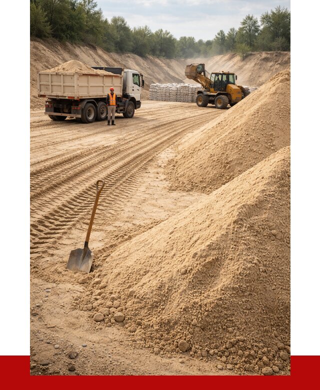 Карьерный песок мелкозернистый в Благовещенске от 9141 р. | ПРОНЕРУДБгн