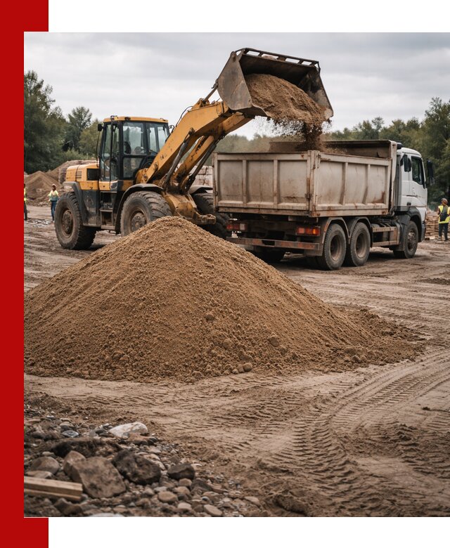 Доставка речного песка навалом в Благовещенске быстро и выгодно