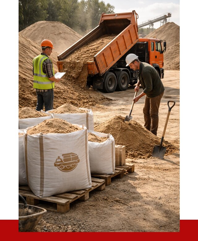 Строительный песок в Благовещенске от 2235 р. с доставкой, ПРОНЕРУДБгн