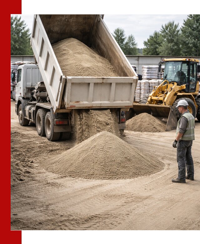 Поставка и доставка песка для бетона в Благовещенске