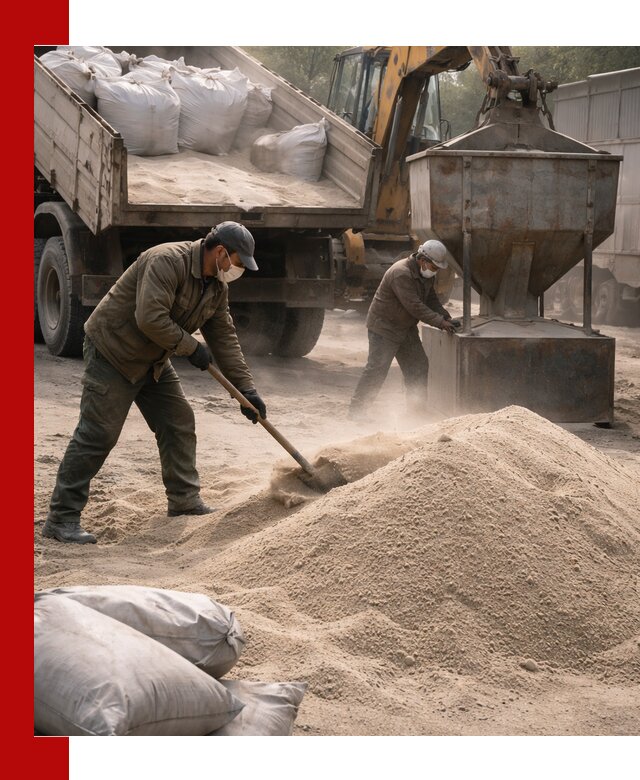 Кварцевый песок для пескоструя в Благовещенске — доставка и качество