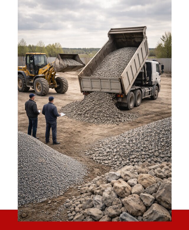 Гравий и камень с доставкой в Благовещенске от 4266 р. - ПРОНЕРУДБгн