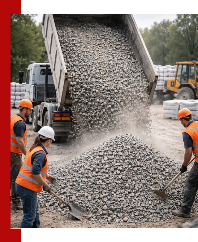 Доставка гравия и камня в Благовещенске оптом и в розницу