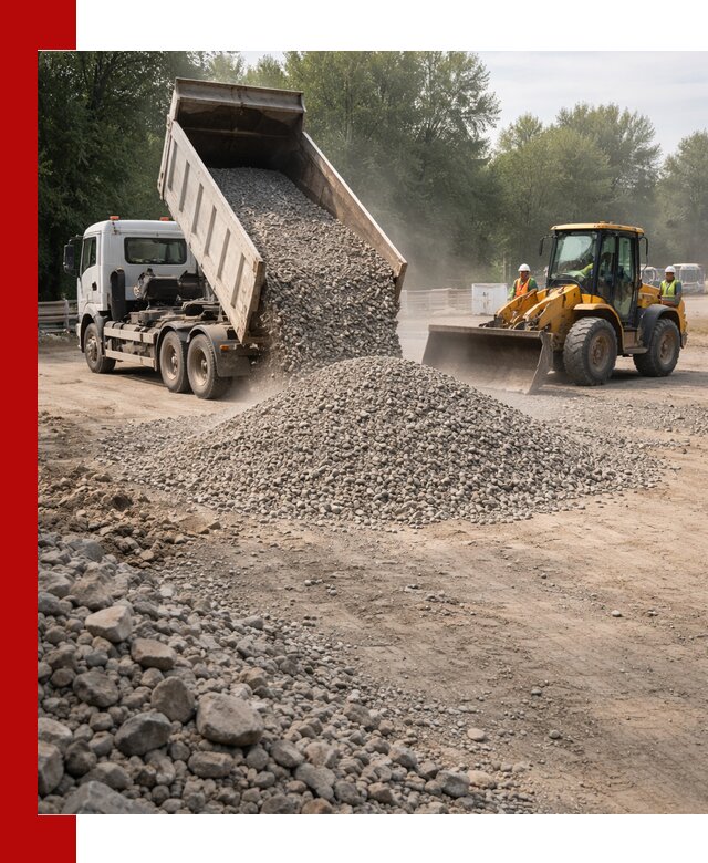 Гравий фракция 5–20 доставка в Благовещенске оптом и в розницу