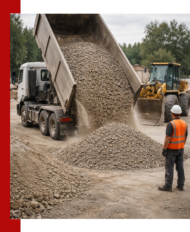 Доставка щпс в Благовещенске — щебеночно-песчаная смесь под заборы и дорожки