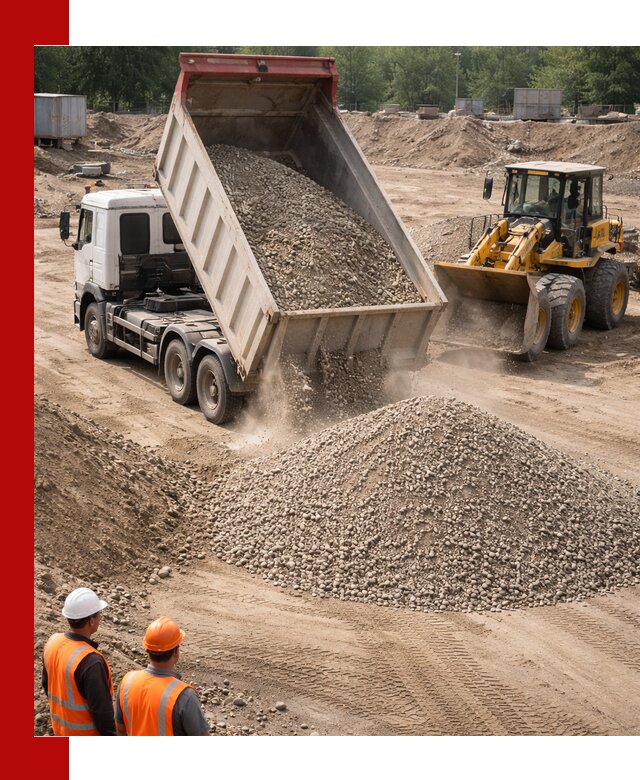 Щебень с песком (ЩГПС С2) с доставкой в Благовещенске