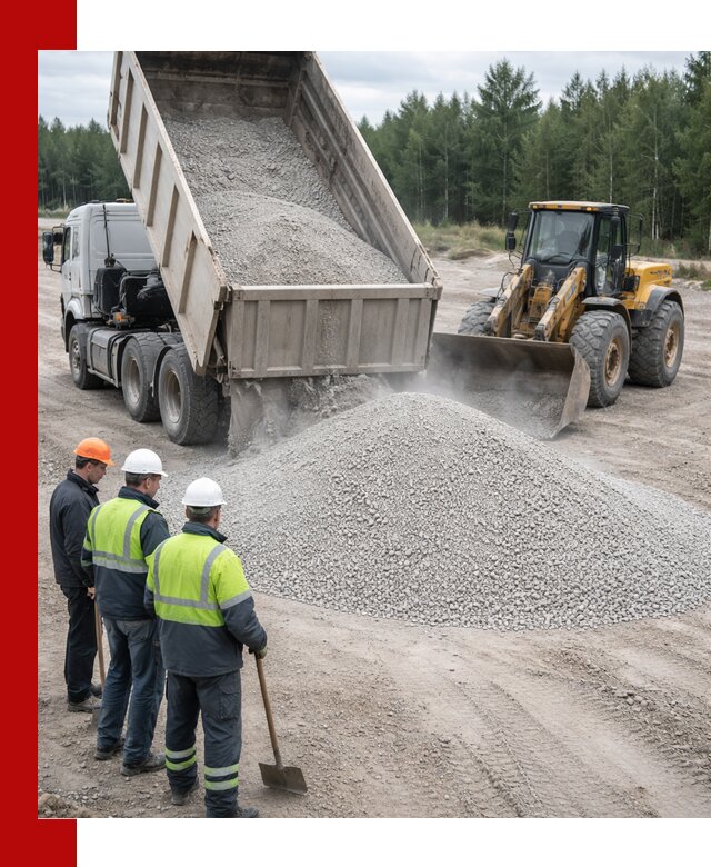 Известняковый отсев 0-5 доставка в Благовещенске быстро и выгодно