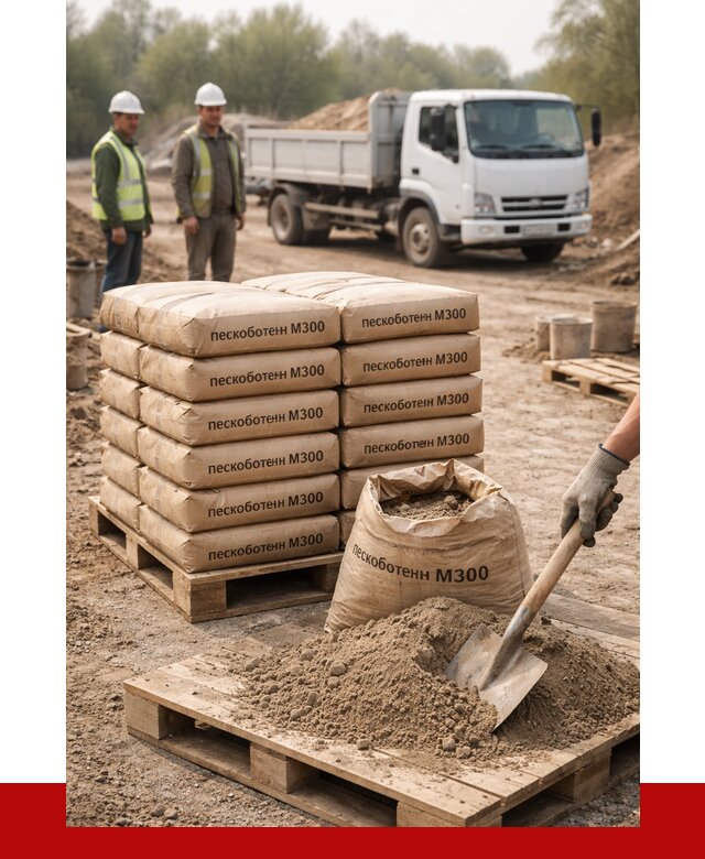 Пескобетон М300 в Благовещенске с доставкой от 4723 р. за куб | ПРОНЕРУДБгн