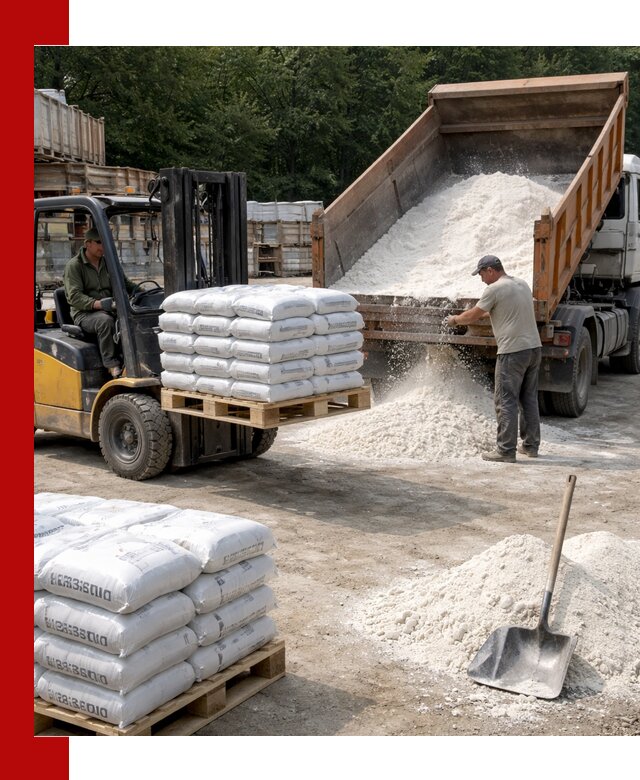 Доставка строительной извести оптом и в розницу в Благовещенске