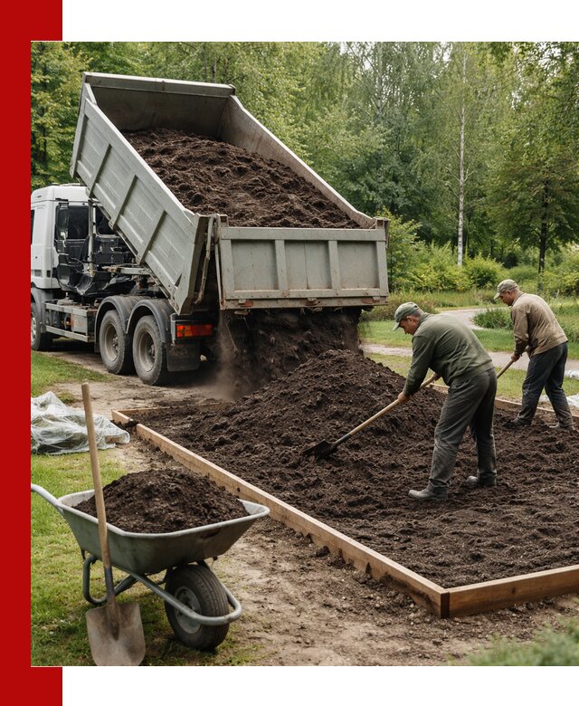 Доставка грунта для озеленения и благоустройства в Благовещенске