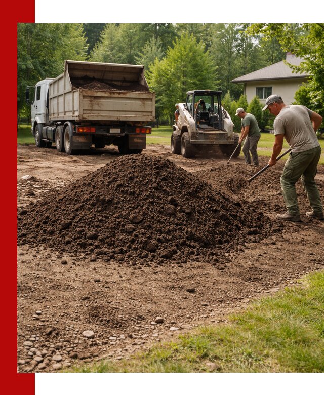 Доставка и укладка грунта для газона в Благовещенске