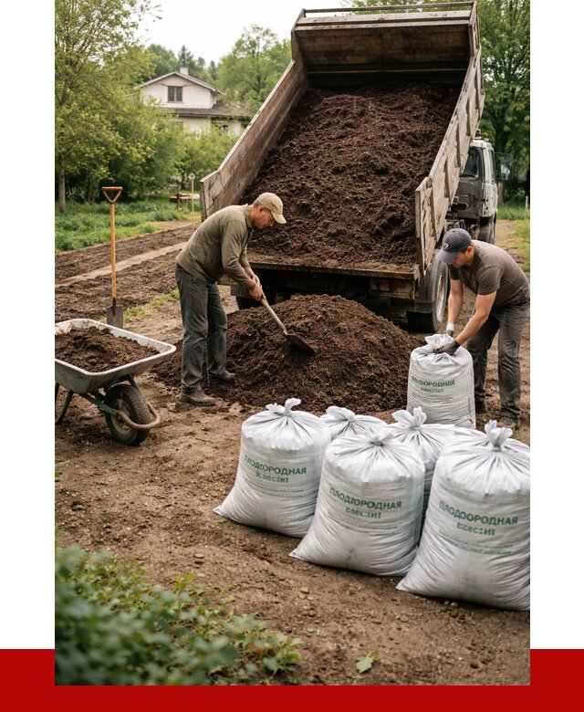 Плодородная смесь в Благовещенске от 4266 р./куб с доставкой | ПРОНЕРУДБгн