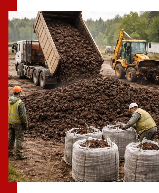 Доставка нейтрального торфа в Благовещенске оптом и в розницу