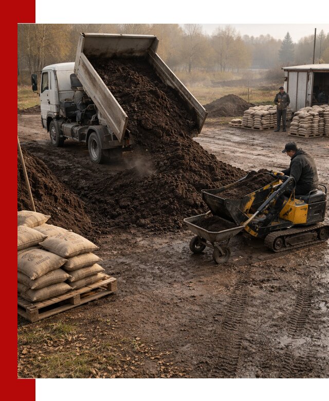 Кислый торф в доставке по выгодным ценам в Благовещенске