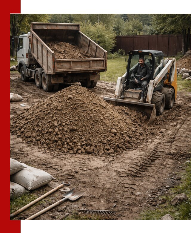 Суглинок для планировки участков в Благовещенске с доставкой и выгрузкой