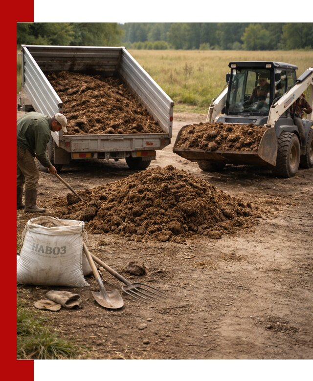 Доставка конского навоза в Благовещенске с разгрузкой и доставкой на объект