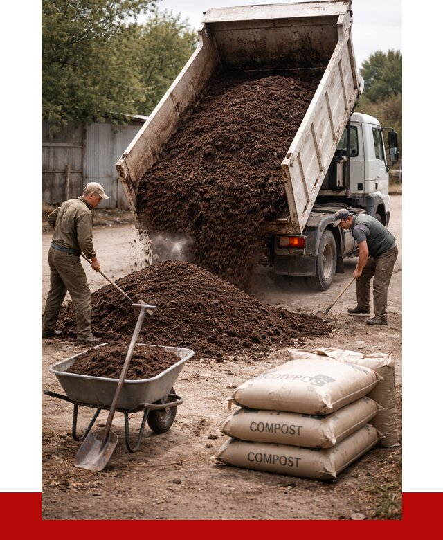 Купить компост в Благовещенске от 4266 р. за куб с доставкой | ПРОНЕРУДБгн