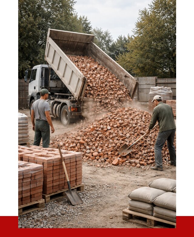 Бой кирпича в Благовещенске с доставкой от 4266 руб/куб | ПРОНЕРУДБгн
