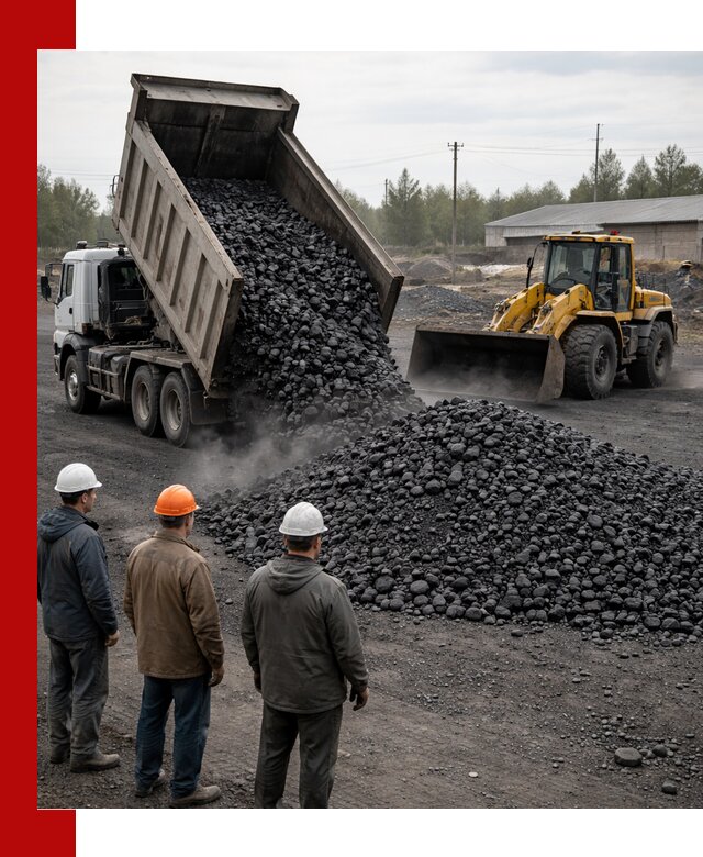 Доставка угля антрацита в Благовещенске с самосвалами и погрузкой