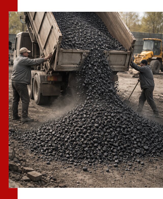 Доставка угля семечка самосвалами в Благовещенске