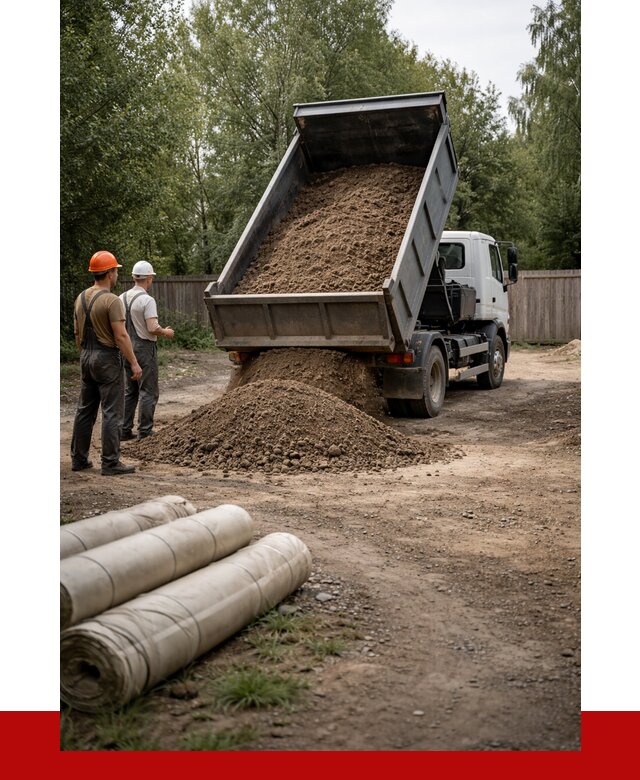 Доставка сыпучих материалов самосвалом в Благовещенск от 4266 р. | ПРОНЕРУДБгн
