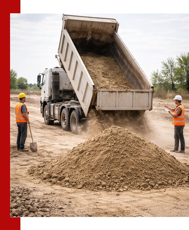 Доставка самосвалом 15 кубов в Благовещенске за город и по городу