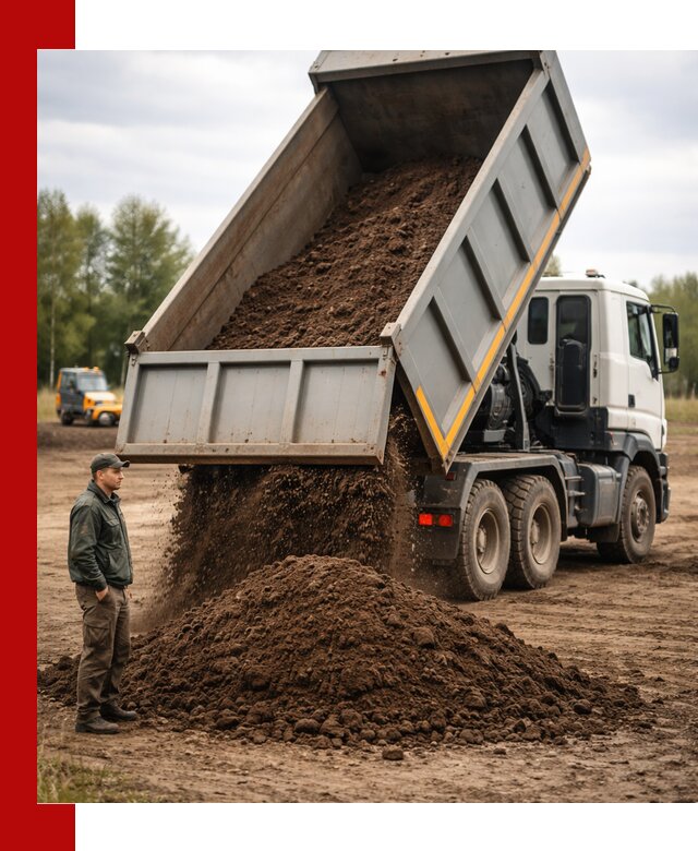 Аренда самосвала с водителем в Благовещенске для сыпучих грузов и навоза