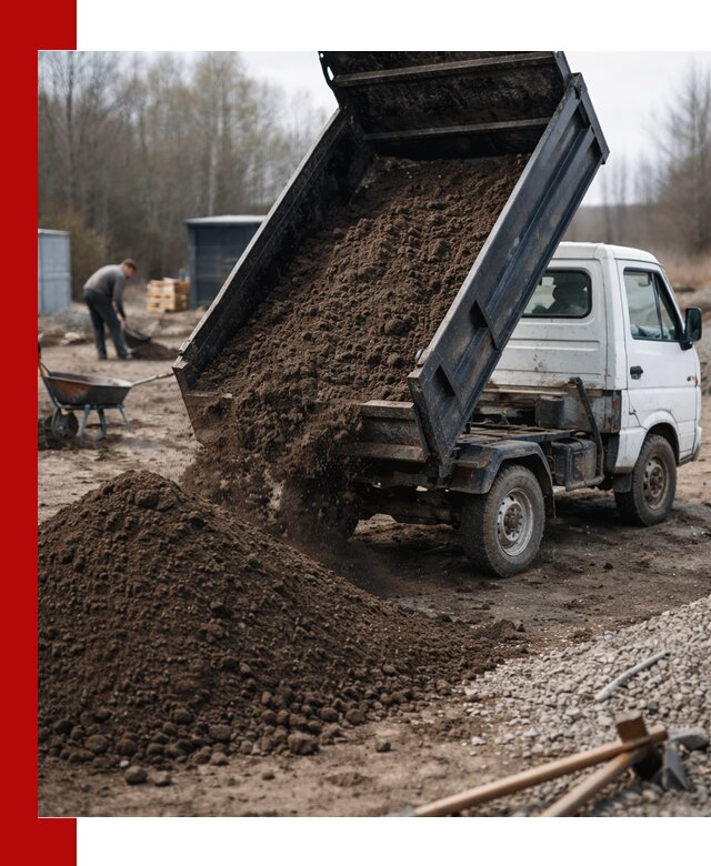 Аренда минисамосвала в Благовещенске для доставки сыпучих материалов