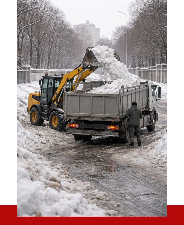 Вывоз снега с погрузкой в Благовещенске от 3555 р. ПРОНЕРУДБгн